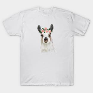 Flower Crown Llama T-Shirt